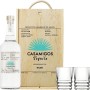 Personalised Casamigos Tequilla Blanco Gift Set with Shot Glasses – 70cl (40% ABV)